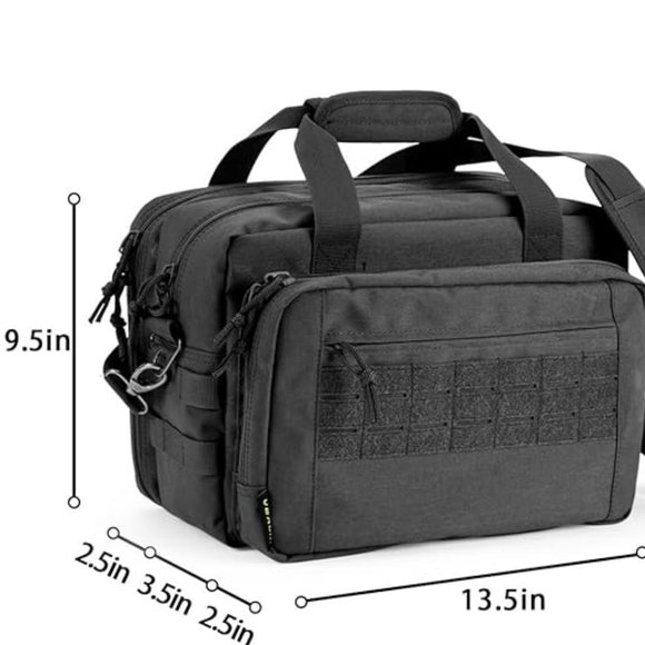 Gun Bag Range Bag Pistol Case Gun Case Magazine Lockable Double Layer Explosion - Picture 3 of 6